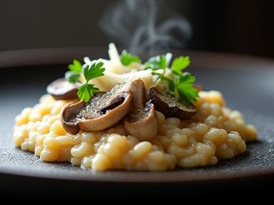 Risotto cremoso ai funghi porcini